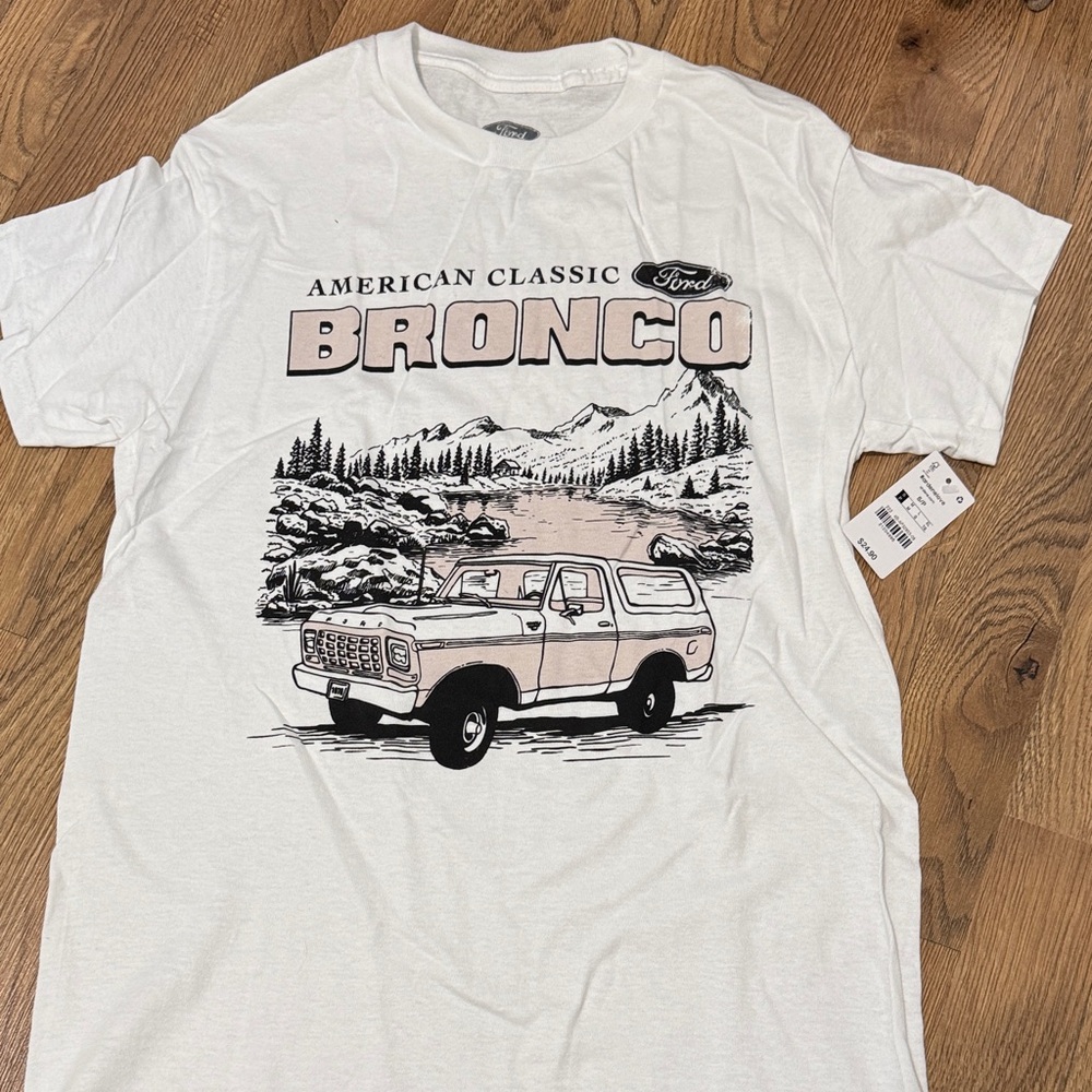 Ford American Classic Bronco Graphic Tee - White